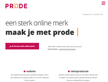 Tablet Screenshot of prode.nl
